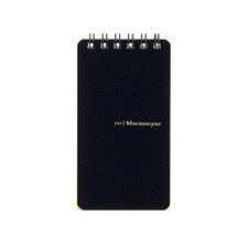 Maruman Mnemosyne Black Ruled Top Spiral Notebook